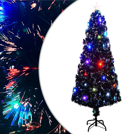 Vidaxl Weihnachtsbaum mit LED und Standard 240 cm Faser -Optik