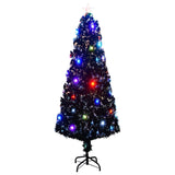 Albero di Natale Vidaxl con LED e fibra ottica standard da 240 cm