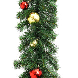 Vidaxl Weihnachtsgirlande mit Weihnachtskugeln 5 m dekoriert