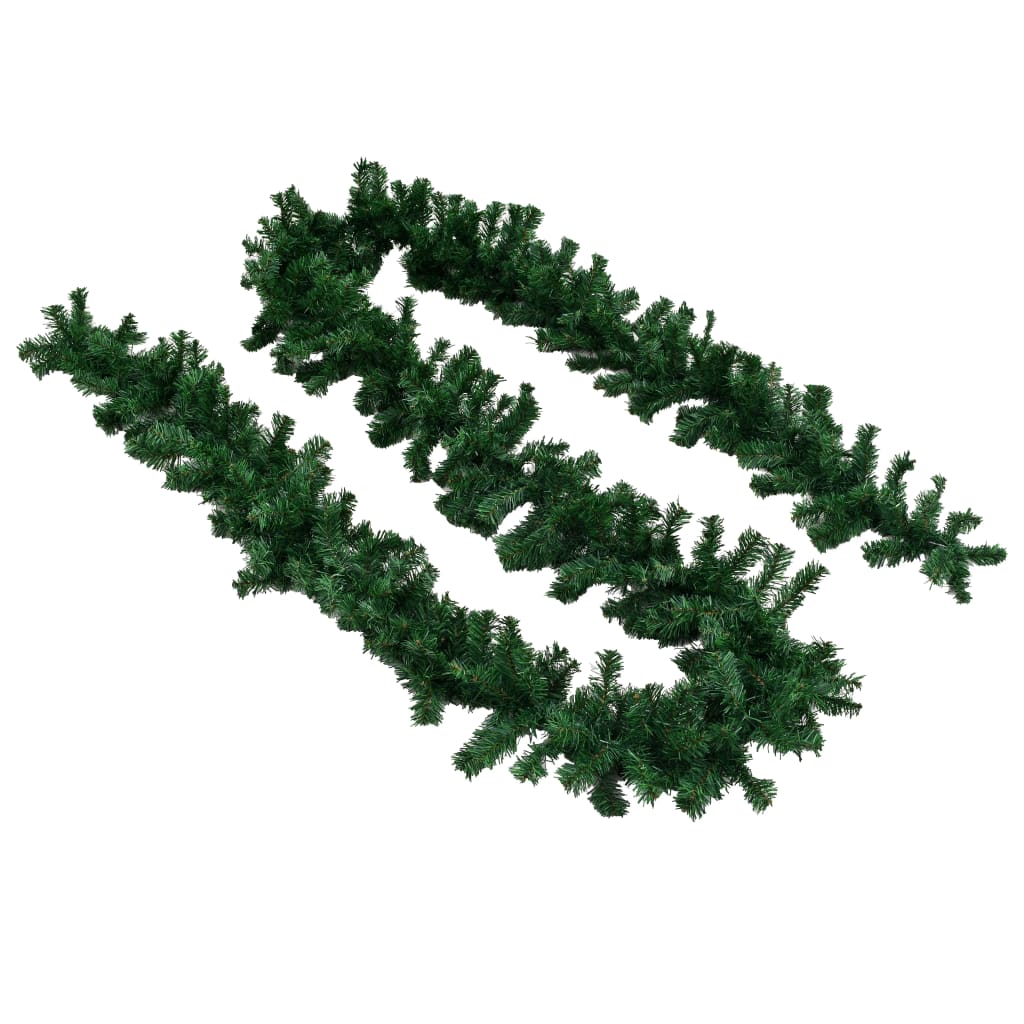 Vidaxl kerstslingers 4 st 270 cm pvc groen