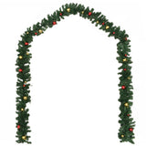 Vidaxl Garlands de Navidad 4 STS con bolas de Navidad 270 cm PVC Green