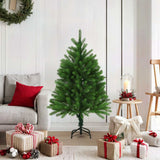 Vidaxl Kunstkerstboom mit lebensechten Nadeln 120 cm Grün