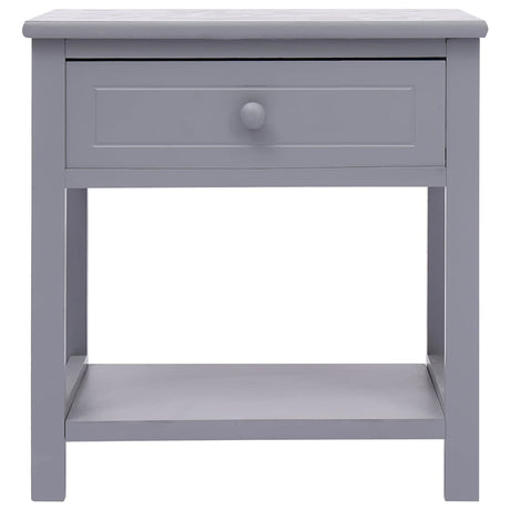 Vidaxl nachtkastje 40x29x42 cm paulowniahout grijs
