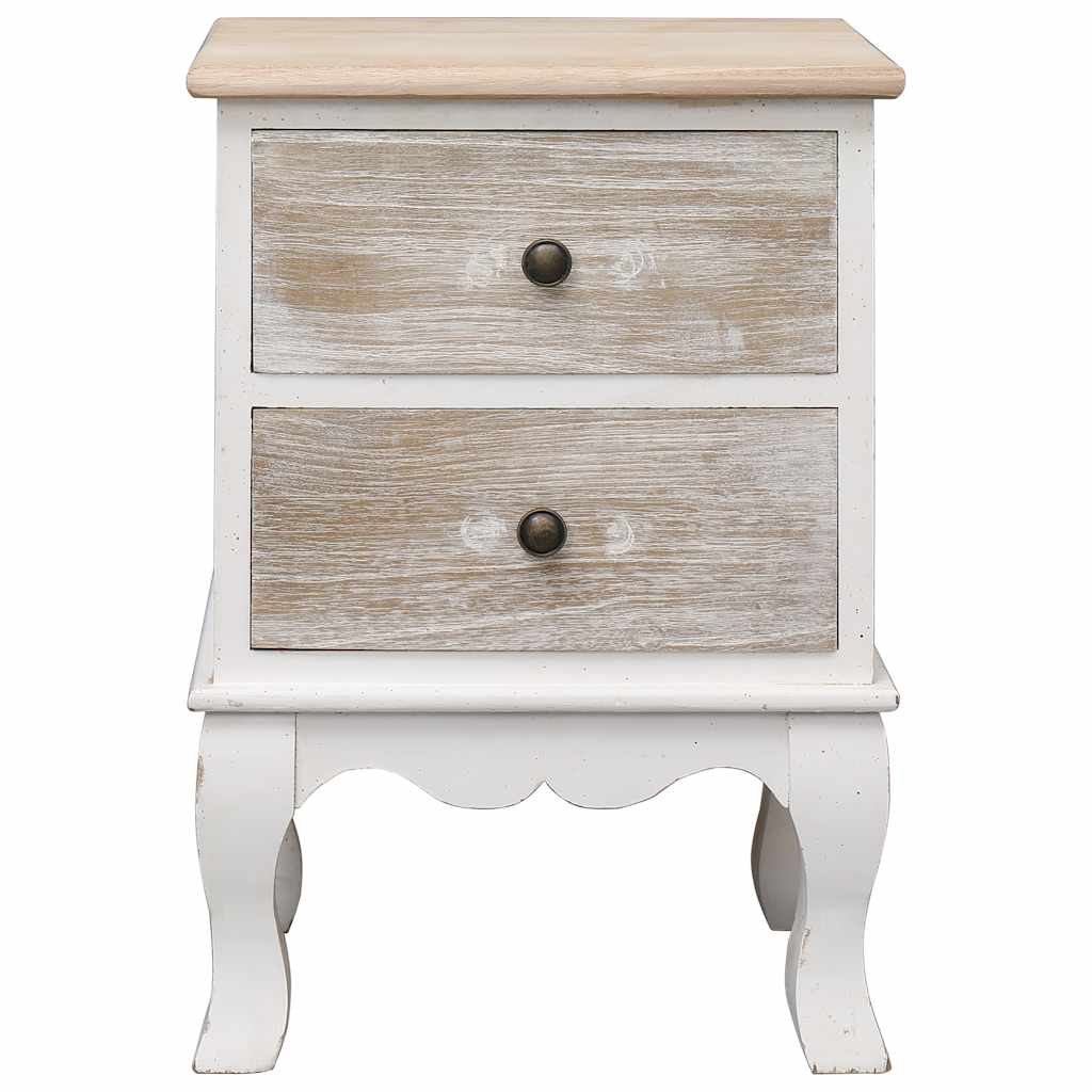 Vidaxl nachtkastjes 2 st 35x30x50 cm paulowniahout
