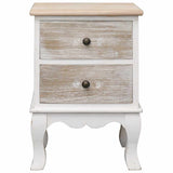 Vidaxl nachtkastjes 2 st 35x30x50 cm paulowniahout