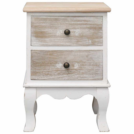 Vidaxl nachtkastjes 2 st 35x30x50 cm paulowniahout