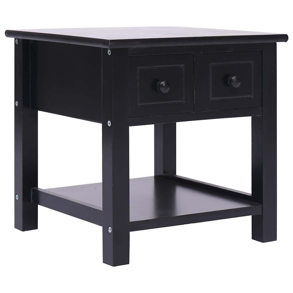 Vidaxl bijzettafel 40x40x40 cm paulowniahout zwart