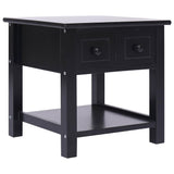 Vidaxl bijzettafel 40x40x40 cm paulowniahout zwart