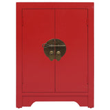 Vidaxl nachtkastje 38x28x52 cm paulowniahout rood