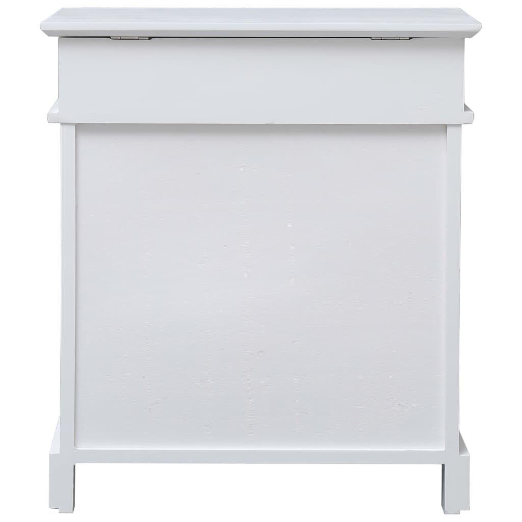 VidaXL shoe cabinet 50x28x58 cm Paulowniahout white