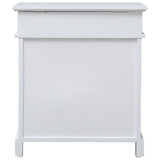 VidaXL shoe cabinet 50x28x58 cm Paulowniahout white