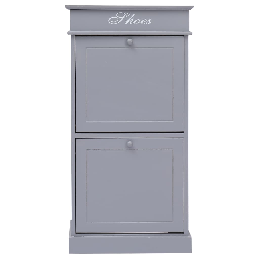 Armoire à chaussures Vidaxl 50x28x98 cm Paulowniahout Gray