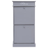 Vidaxl Shoe cabinet 50x28x98 cm Paulowniahout Gray