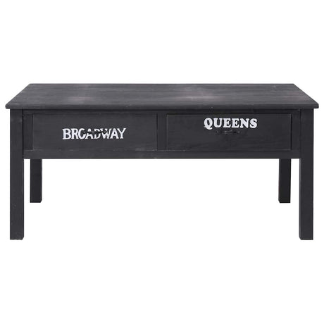 Vidaxl salontafel 100x50x45 cm hout zwart