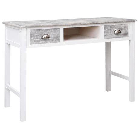 Vidaxl schrijftafel 110x45x76 cm hout grijs