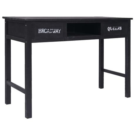 Vidaxl wandtafel 110x45x76 cm hout zwart