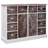 Vidaxl dressoir met 10 lades 113x30x79 cm hout bruin