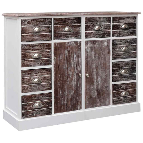 Vidaxl dressoir met 10 lades 113x30x79 cm hout bruin