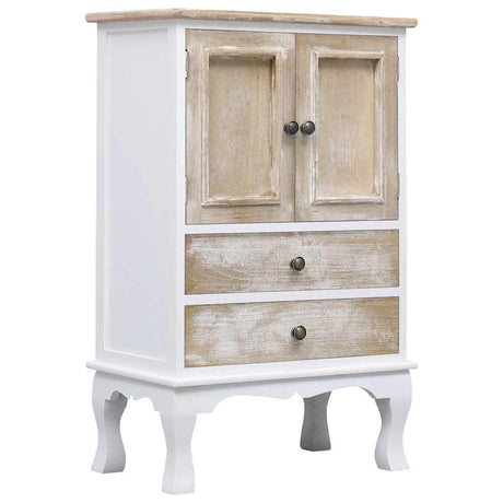 Vidaxl ladekast 50x30x80 cm hout wit