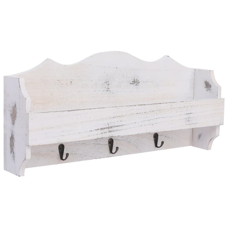 Vidaxx Wandgarderobe 50x10x23 cm Holz weiß