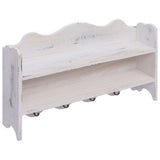 Vidaxx Wandgarderobe 50x10x30 cm Holz weiß