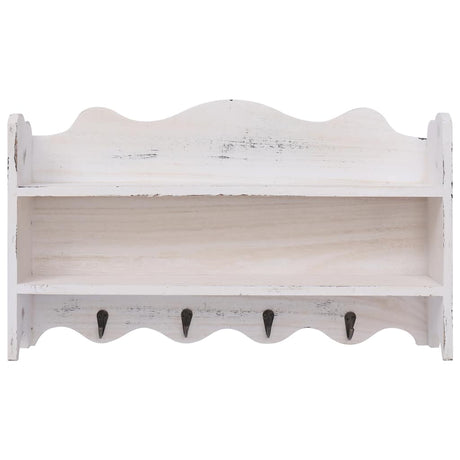 Vidaxx Wandgarderobe 50x10x30 cm Holz weiß