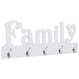 VidaXL Wall coat rack Family 74x29.5 cm