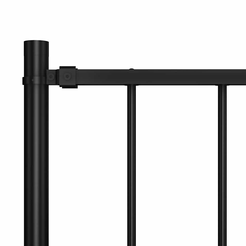 Vidaxl HEK -Panel mit Posts 1,7x0,75 m Pulver -bezogenem Stahl schwarz