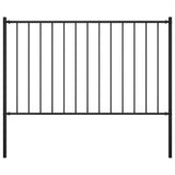 Vidaxl HEK -Panel mit Pfosten 1,7x1,25 m Pulver -bezogenem Stahl schwarz