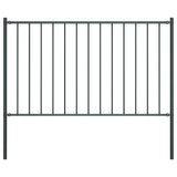 Vidaxl HEK -Panel mit Posts 1,7x0,75 m Pulver -bewegtem Stahl -Anthrazit