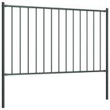 Vidaxl HEK -Panel mit Posts 1,7x0,75 m Pulver -bewegtem Stahl -Anthrazit