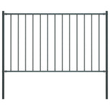 Vidaxl HEK -Panel mit Pfosten 1,7x1 m Pulver -beschichteter Stahl -Anthrazit