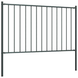 Vidaxl HEK -Panel mit Pfosten 1,7x1 m Pulver -beschichteter Stahl -Anthrazit