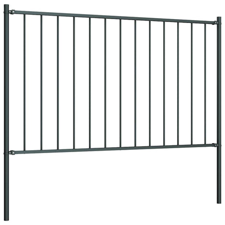 Vidaxl HEK -Panel mit Posts 1,7x1,25 m Pulver -bezogenem Stahl -Anthrazit