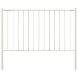 Vidaxl HEK -Panel mit Pfosten 1,7x0,75 m Pulver -Beschichteter Stahlweiß