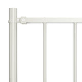 Vidaxl HEK -Panel mit Pfosten 1,7x0,75 m Pulver -Beschichteter Stahlweiß