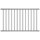 VIDAXL Zaunpanel Pulver -Stahl 1,7x0,75 m schwarz