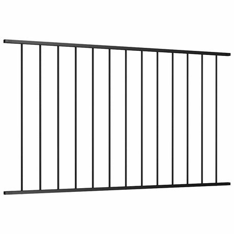 Vidaxxl Zaunelement aus pulverbeschichtetem Stahl 1,63x1 m schwarz