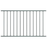 VIDAXL Zaunpanel -Pulver -Stahl 1,7 x 0,75 m Anthrazit