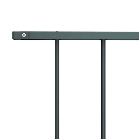 VIDAXL Zaunpanel -Pulver -Stahl 1,7 x 0,75 m Anthrazit