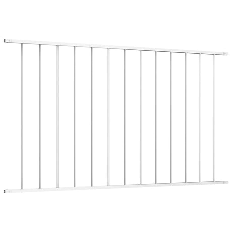 VIDAXL Zaunpanel Pulver -Stahl 1,7x0,75 m Weiß