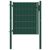 Vidaxl port 100x101 cm PVC and steel green