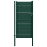 Vidaxl Poort 100x124 cm PVC og stålgrønn