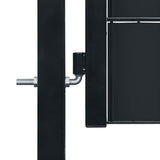 VIDAXL -Port 100x101 cm PVC und Stahl -Anthrazit -ausgelöst