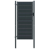 VIDAXL -Anschluss 100x124 cm PVC und Stahl -Anthrazit -Colored