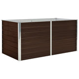 Vidaxl Planter raised 160x80x77 cm galvanized steel brown