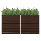 De Vidaxl Planter huet 160x80x77 cm galvaniséiert Strafbrong