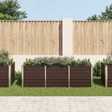 VIDAXL -Pflanzereinsatz 240x80x77 cm verzinkter Stahlbraun