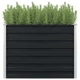 Vidaxl Planter Insented 100x100x77cm galvaniseret stål antracit