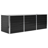 Vidaxl Planter raised 240x80x77 cm galvanized steel anthracite